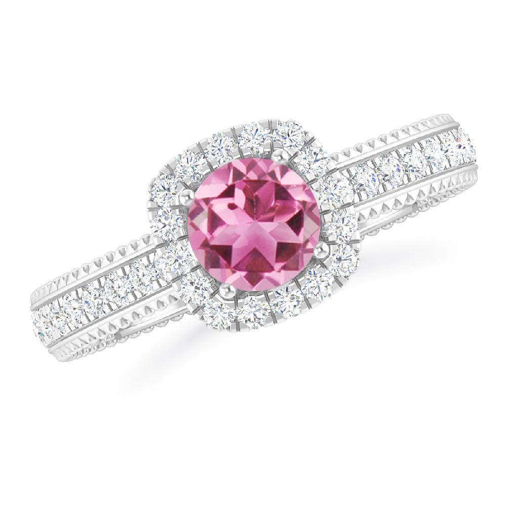White Gold - Pink Tourmaline