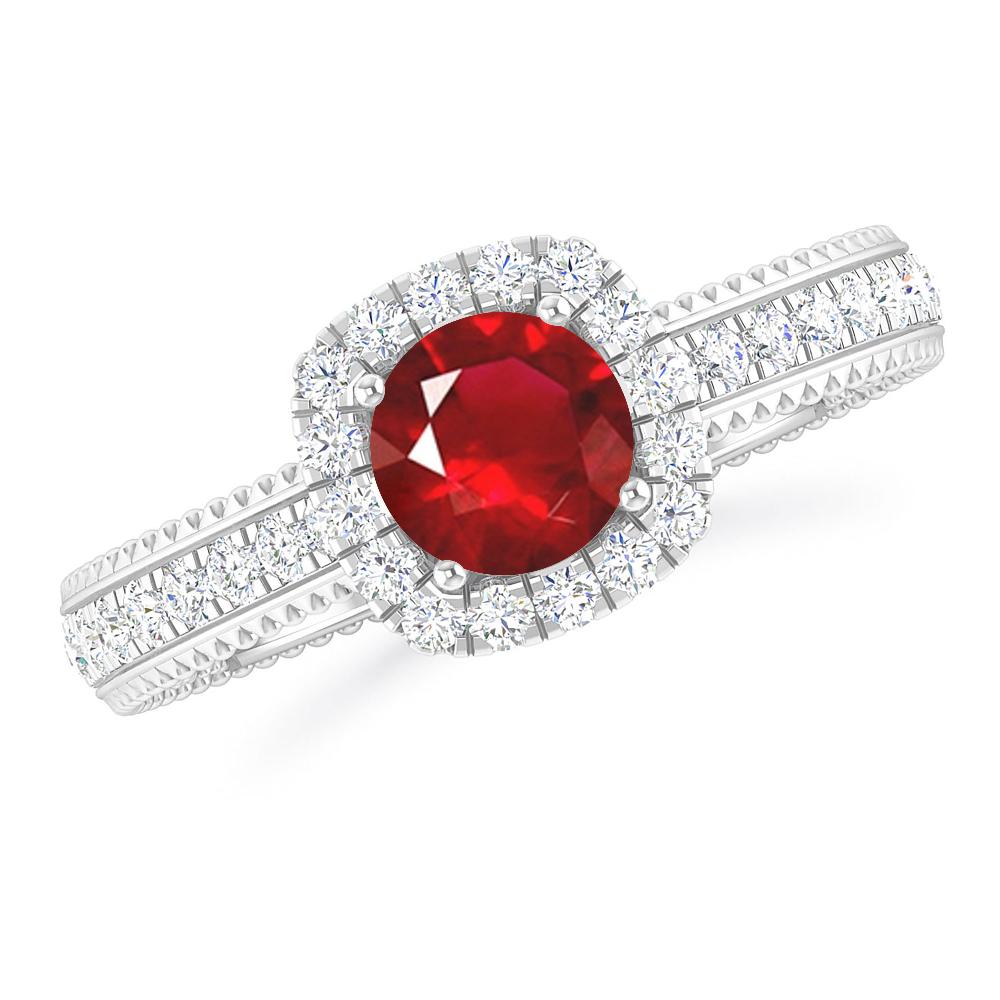 White Gold - Ruby