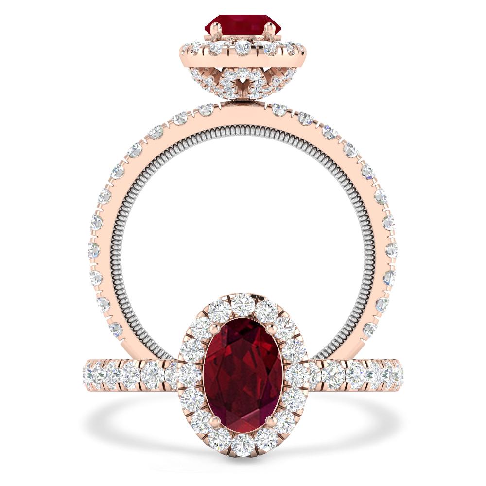Rose Gold - Garnet