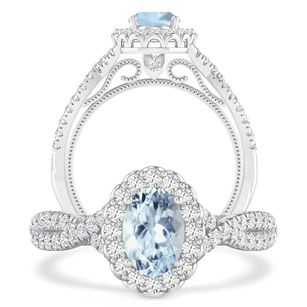 White Gold - Aquamarine