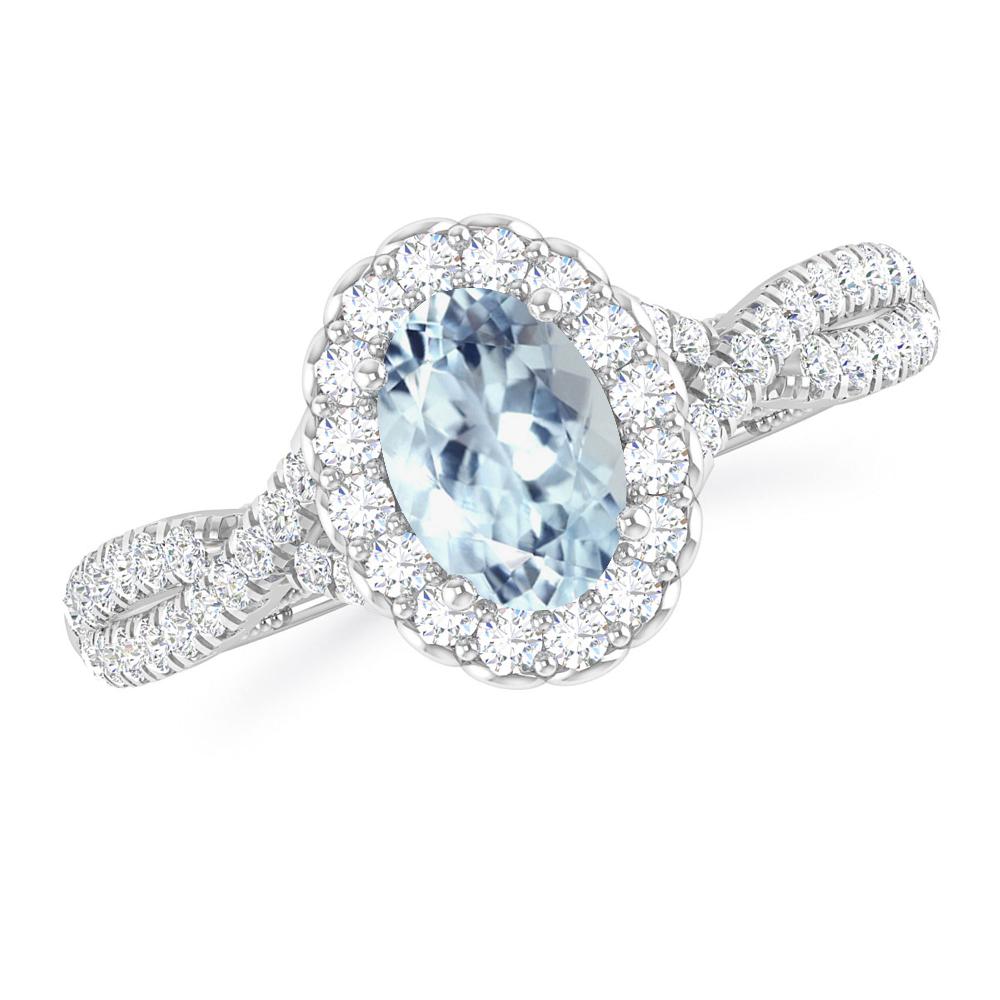 White Gold - Aquamarine