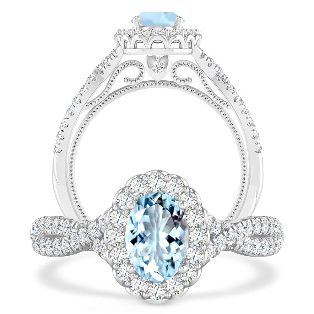White Gold - Aquamarine