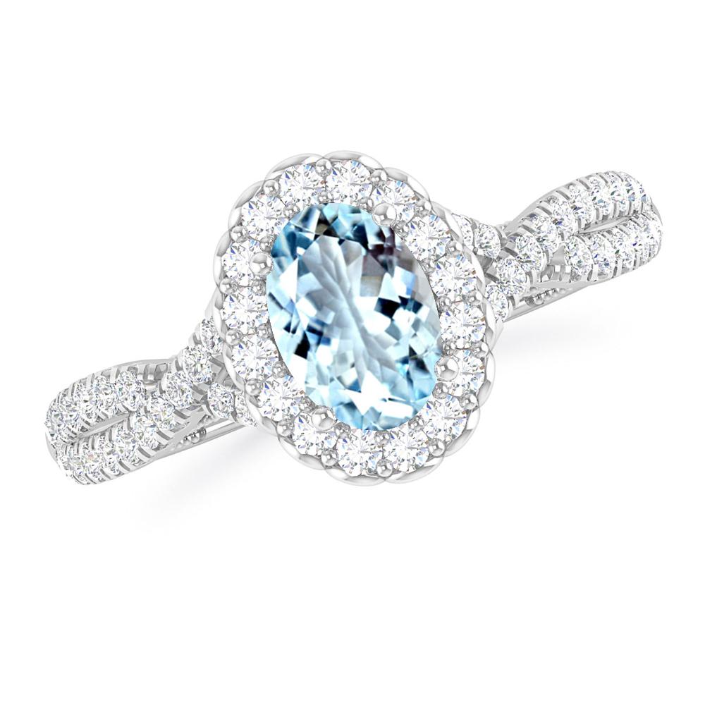 White Gold - Aquamarine