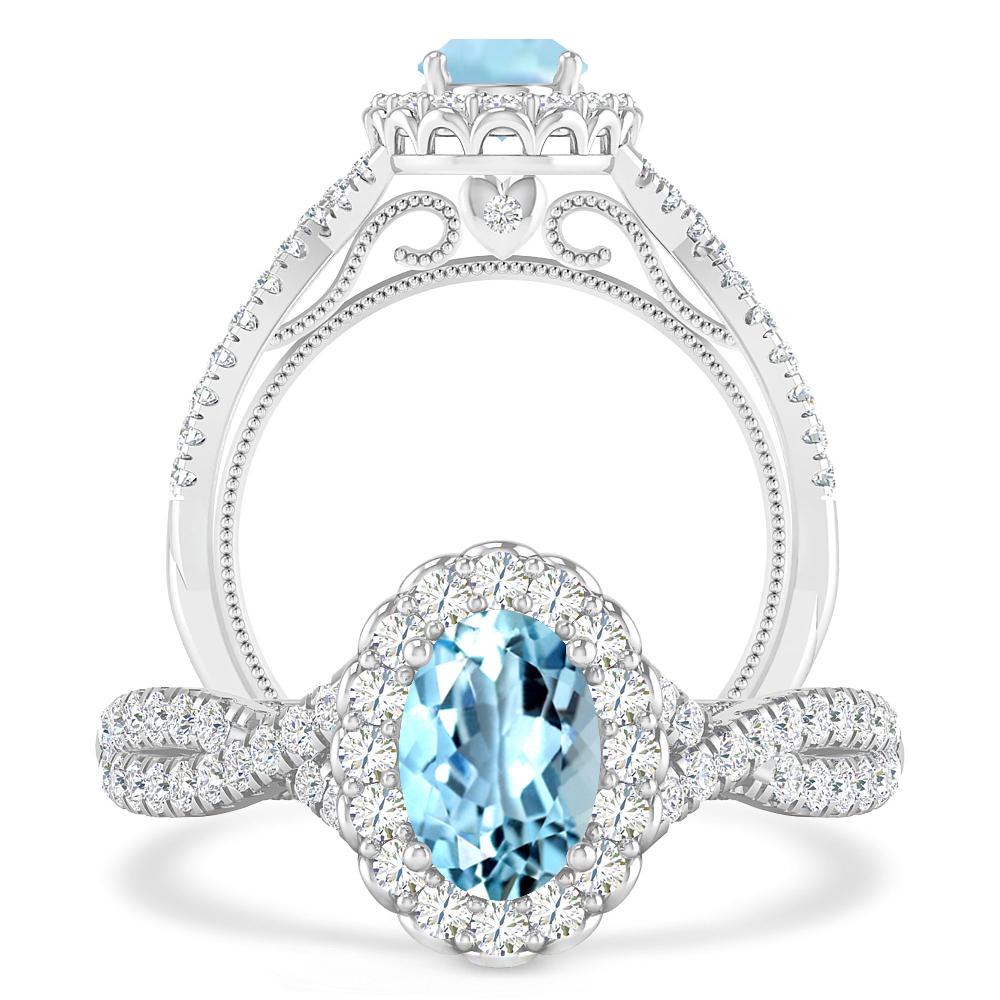 White Gold - Aquamarine