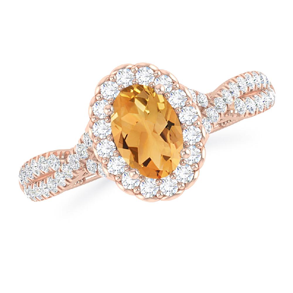Rose Gold - Citrine