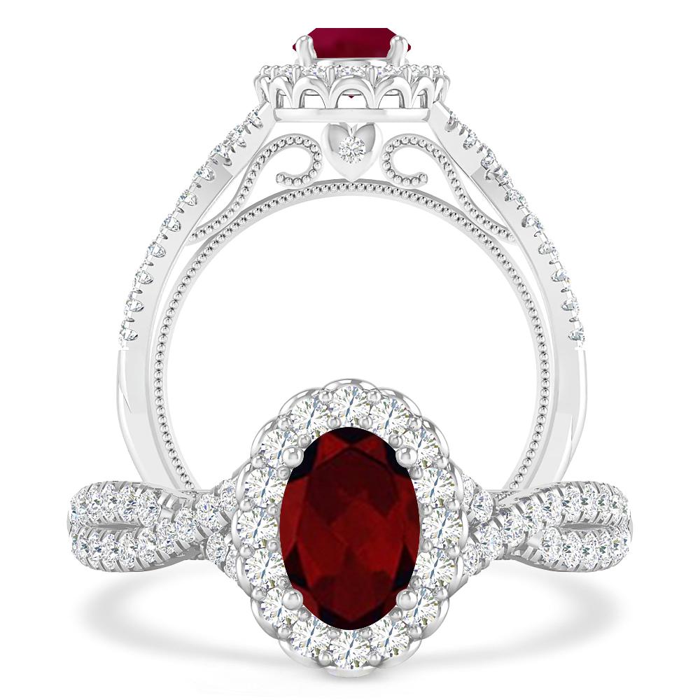 White Gold - Garnet