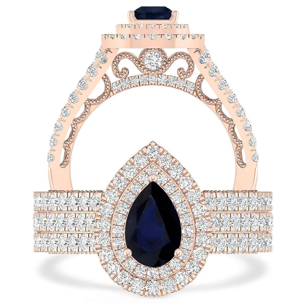 Rose Gold - Sapphire