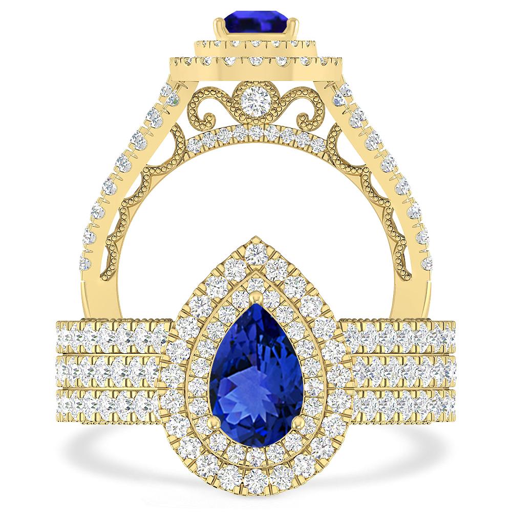 Yellow Gold - Tanzanite