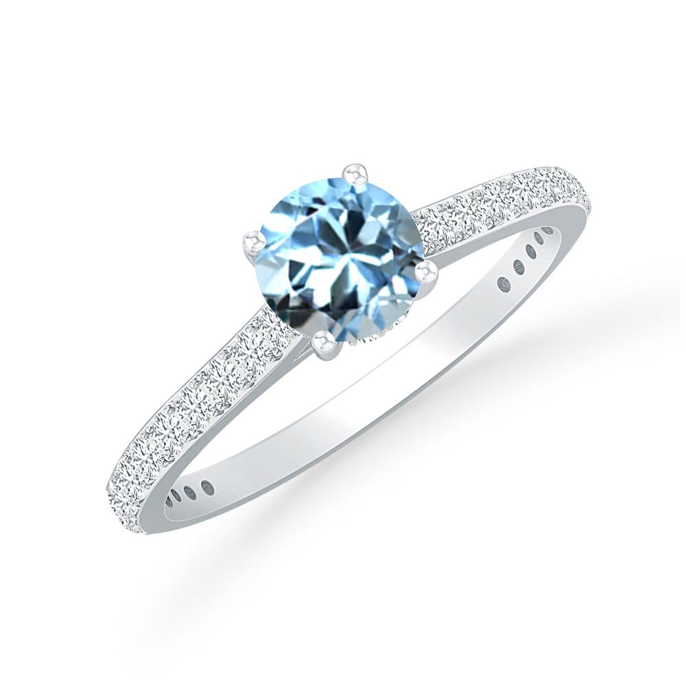 White Gold - Aquamarine