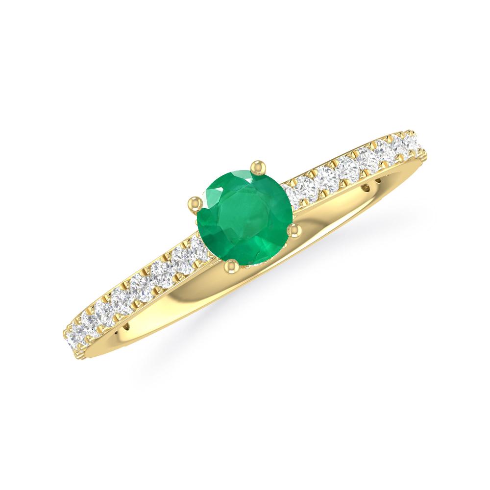 Yellow Gold - Emerald