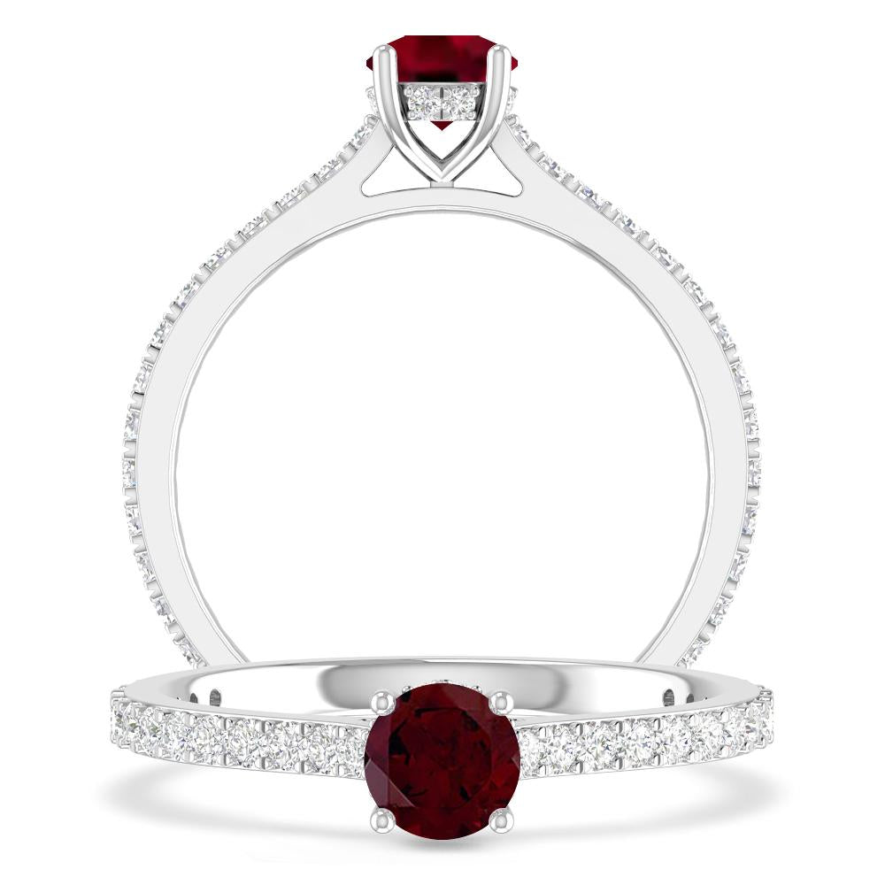 White Gold - Garnet