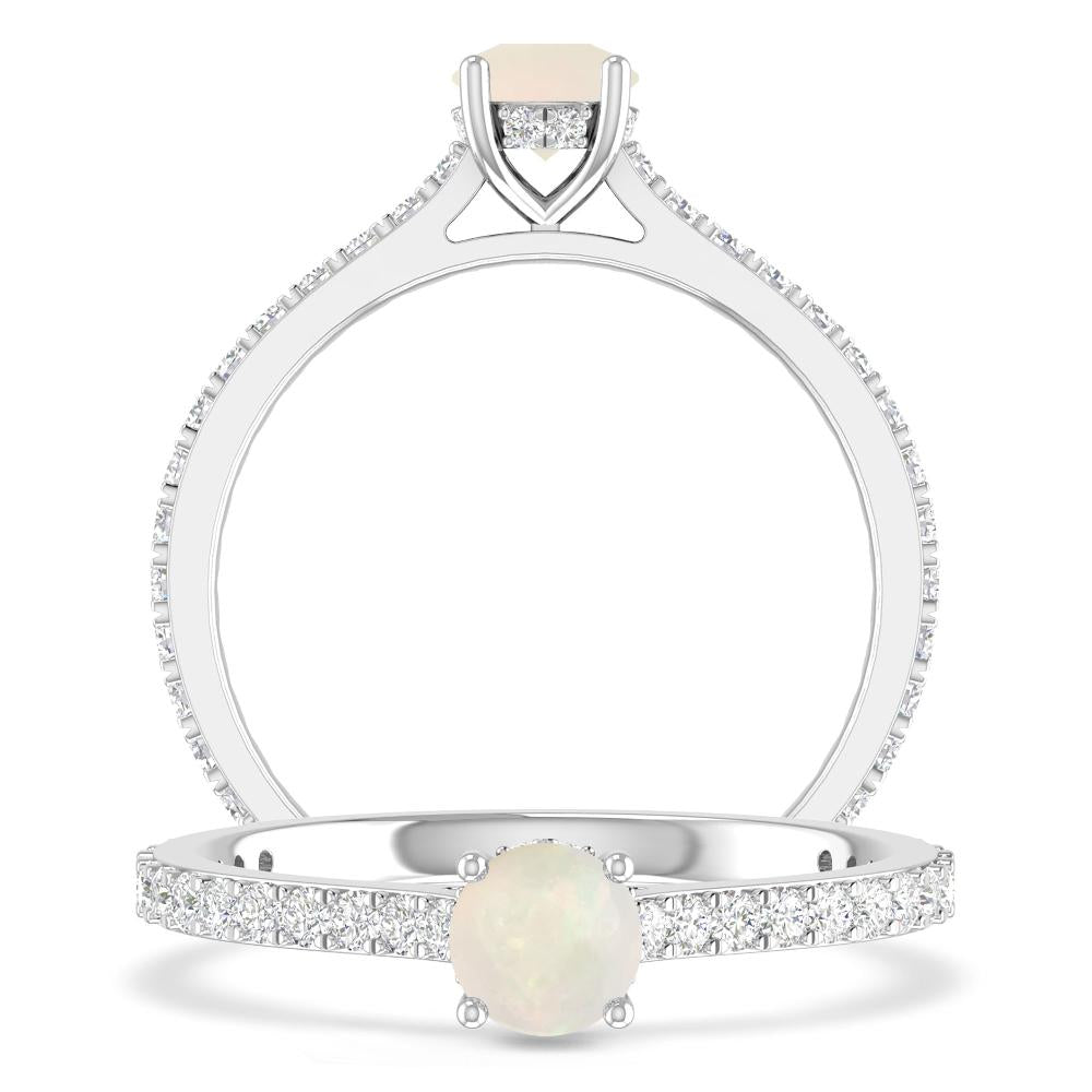 White Gold - Opal