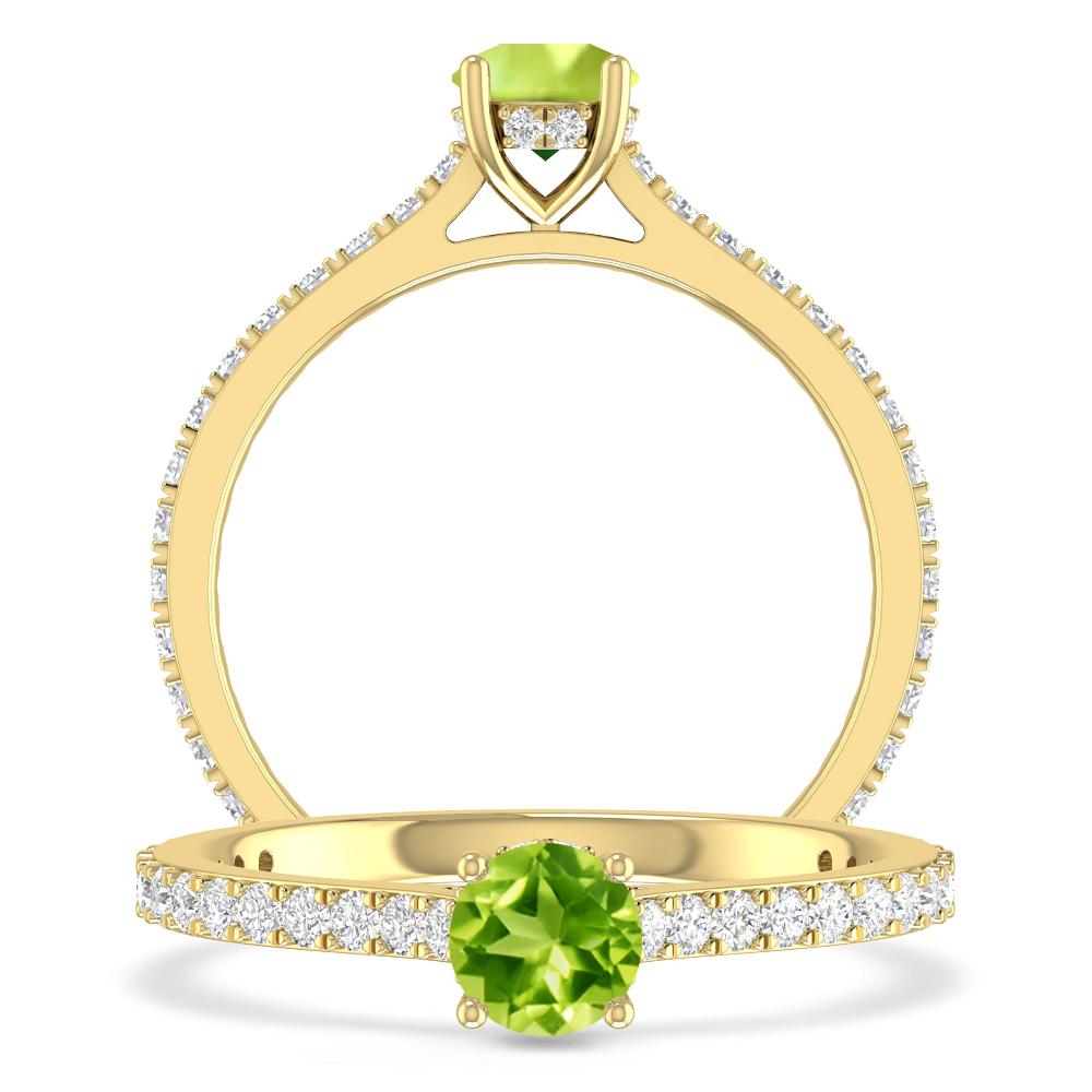 Yellow Gold - Peridot