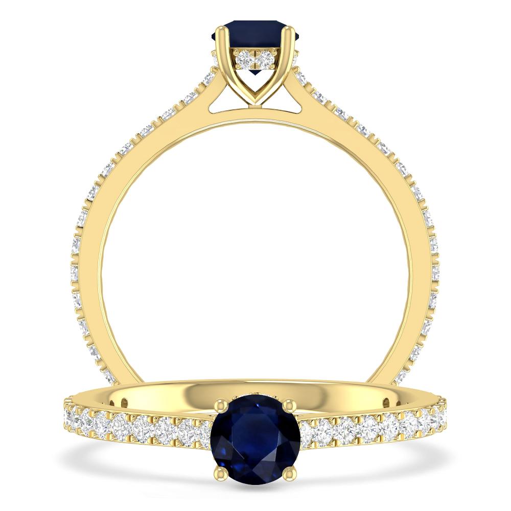 Yellow Gold - Sapphire