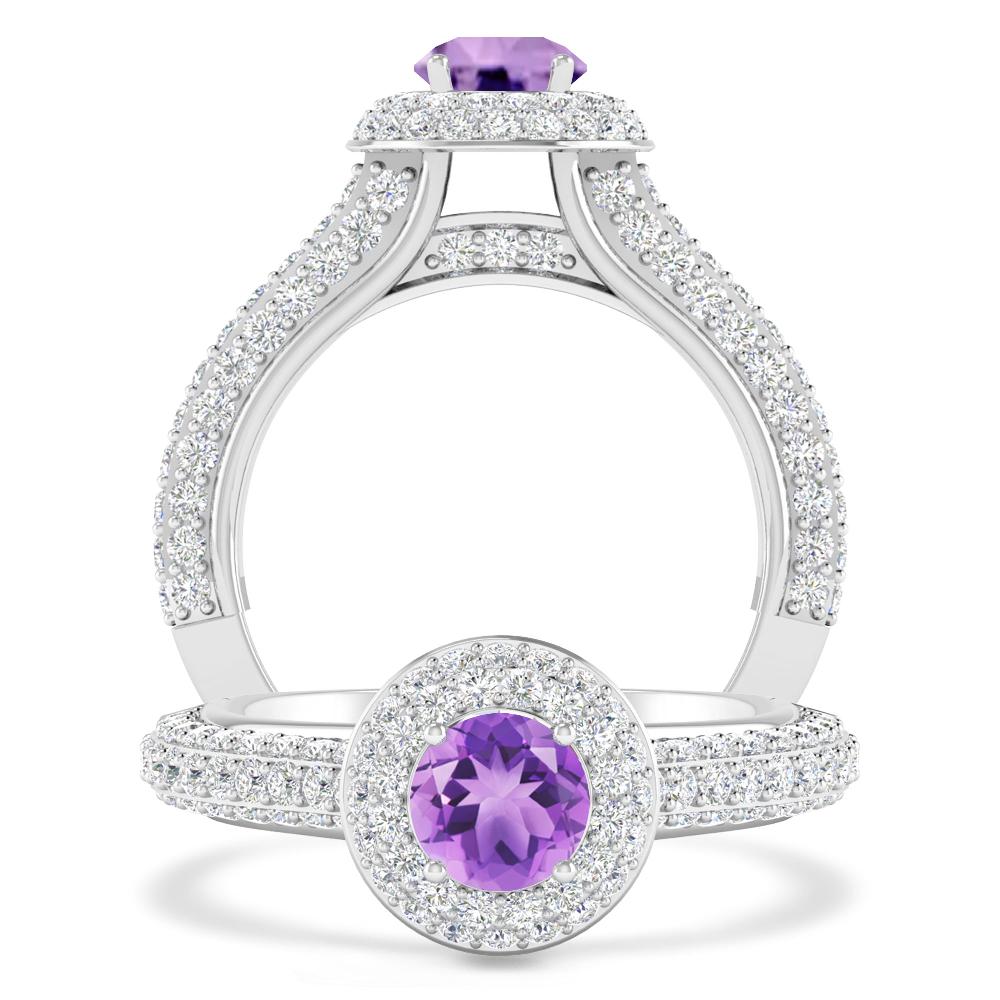 White Gold - Amethyst