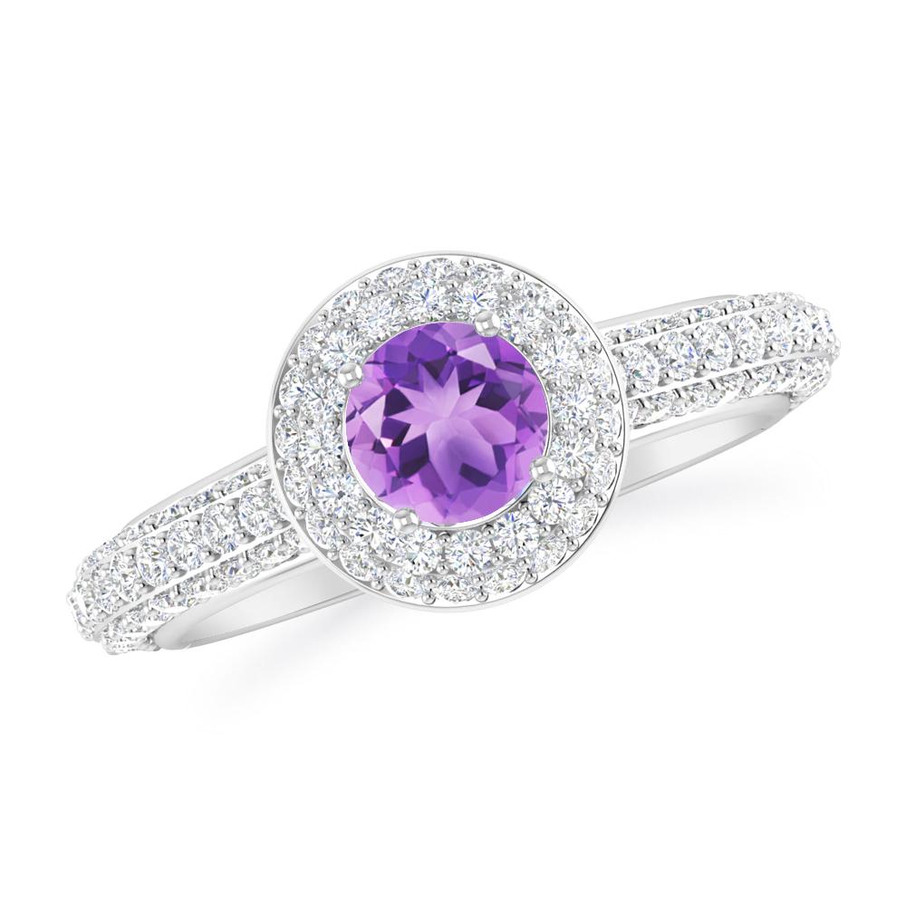 White Gold - Amethyst