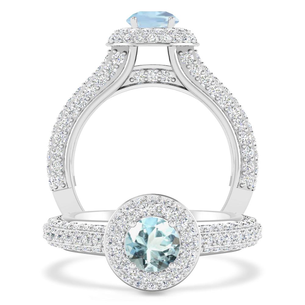 White Gold - Aquamarine