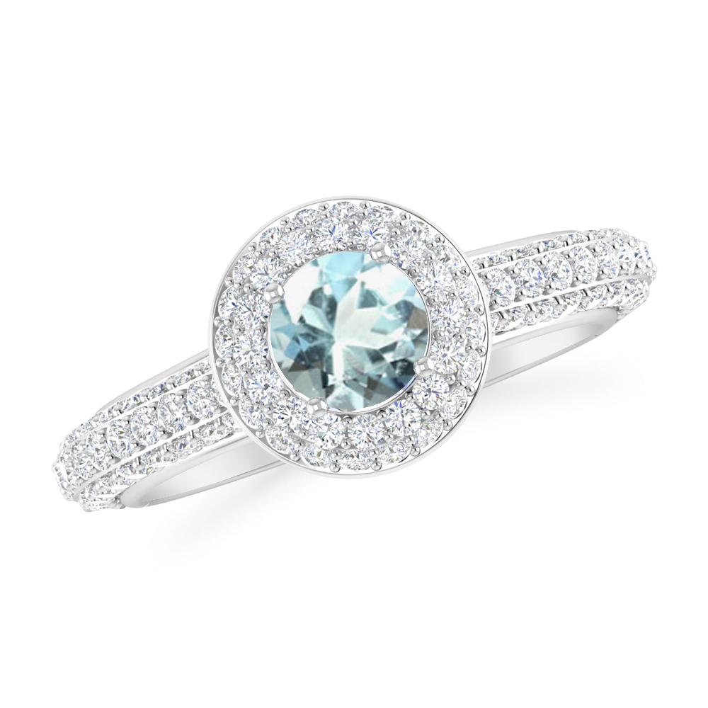 White Gold - Aquamarine