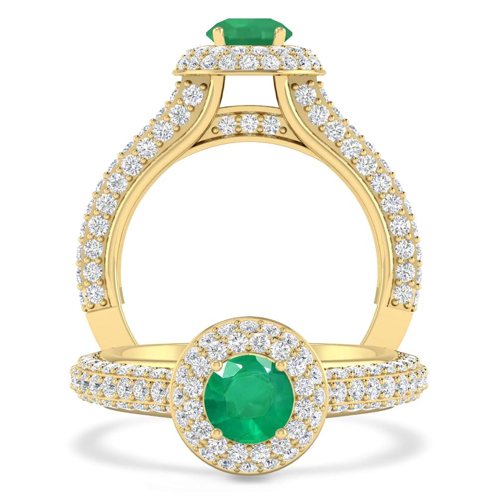 Yellow Gold - Emerald
