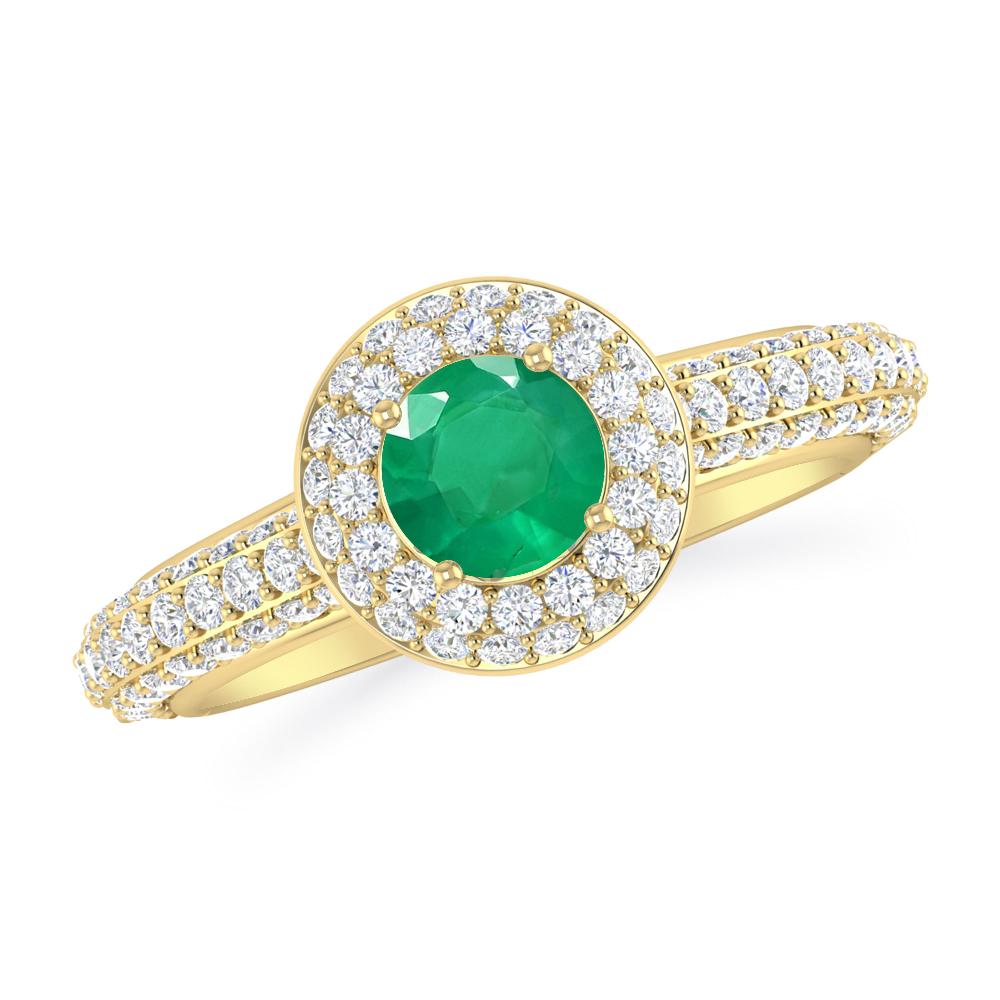 Yellow Gold - Emerald