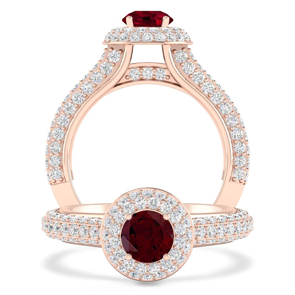 Rose Gold - Garnet
