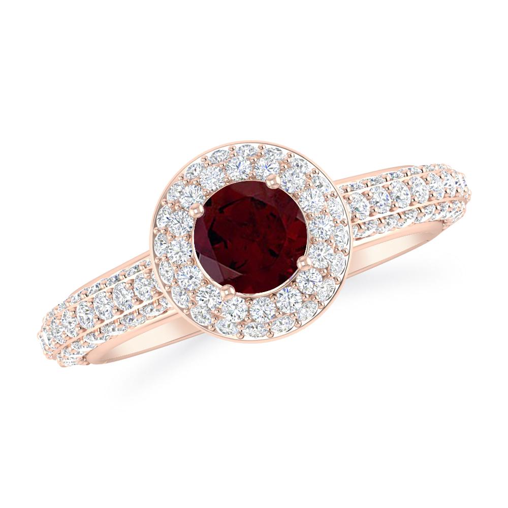Rose Gold - Garnet