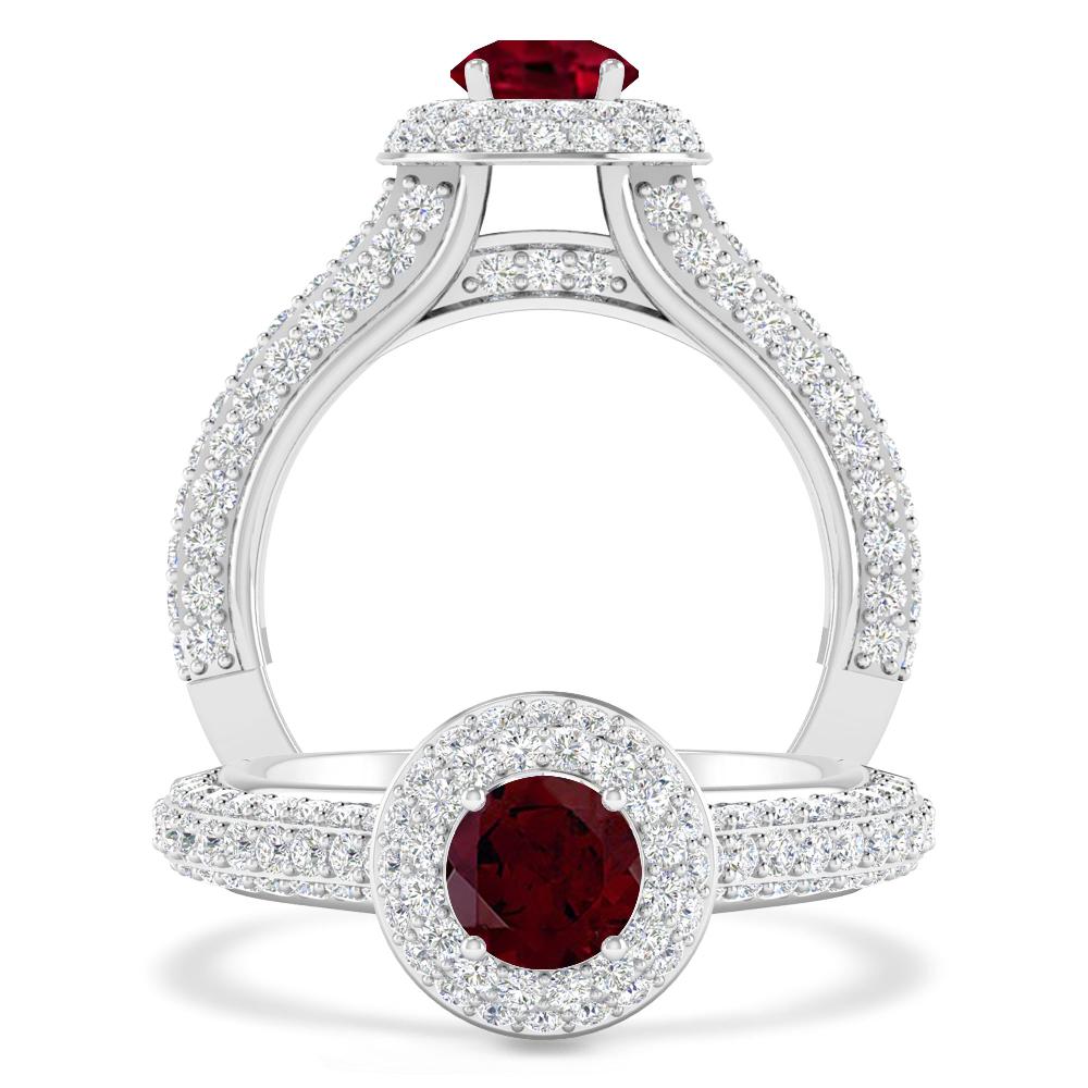 White Gold - Garnet