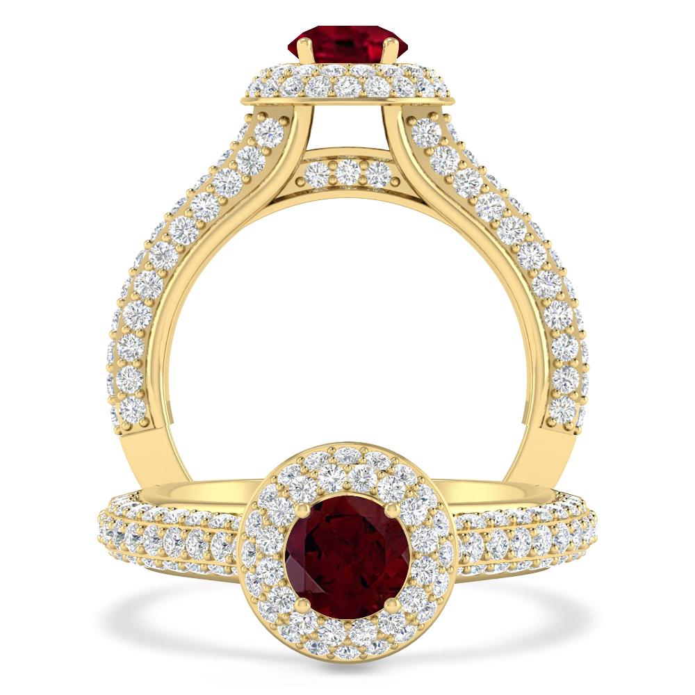 Yellow Gold - Garnet