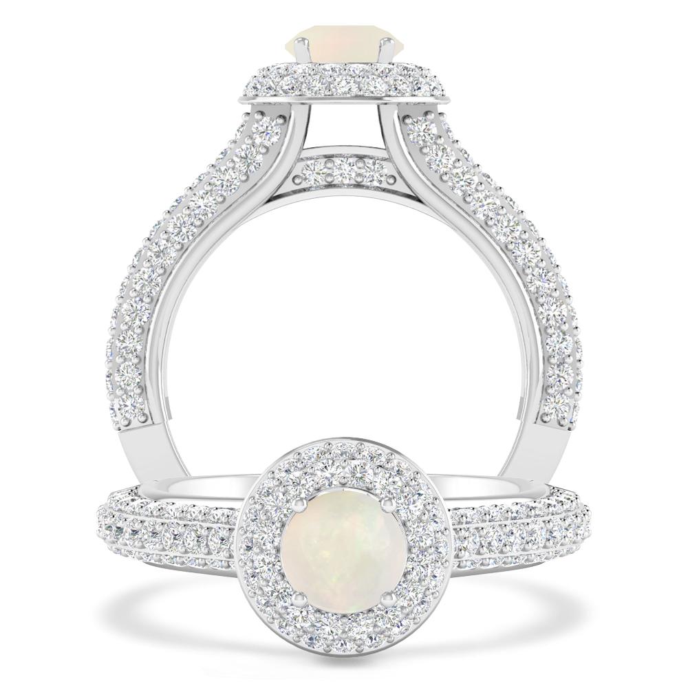 White Gold - Opal