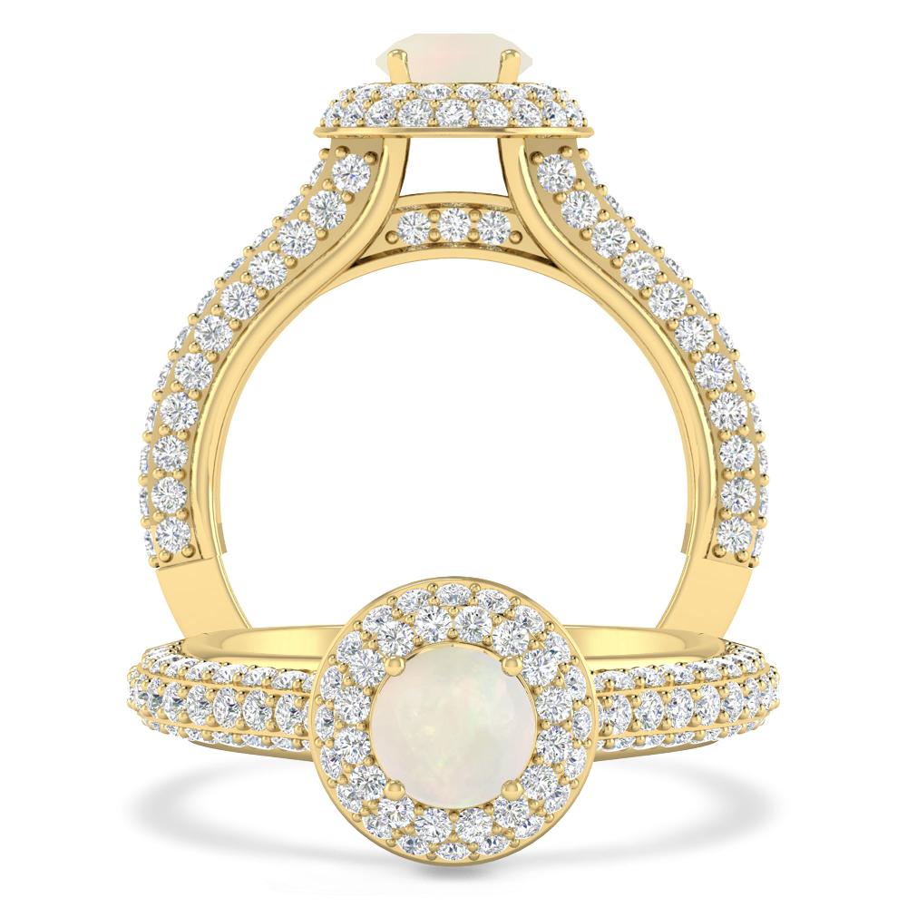 Yellow Gold - Opal
