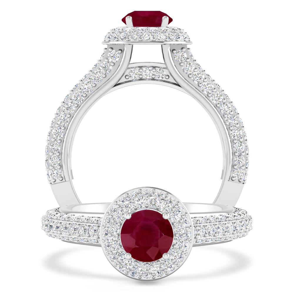 White Gold - Ruby