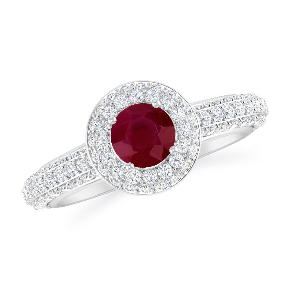 White Gold - Ruby