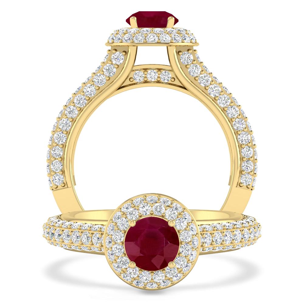 Yellow Gold - Ruby