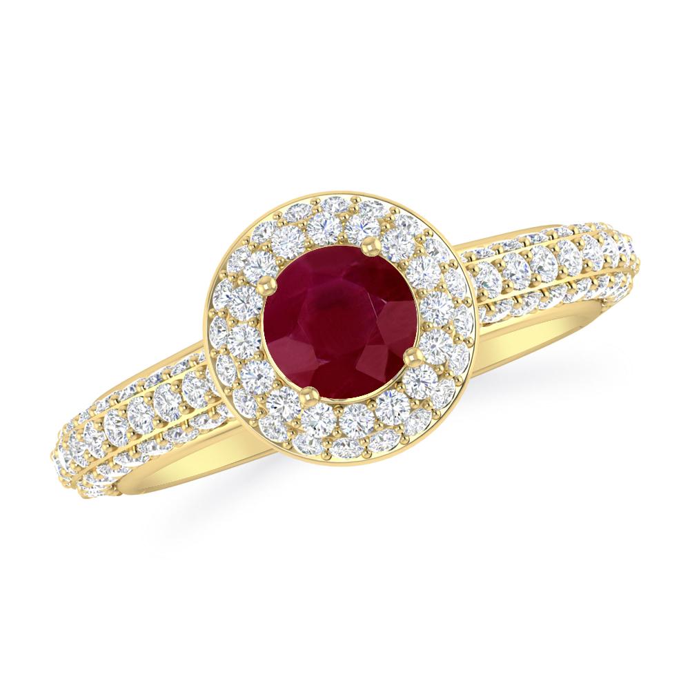 Yellow Gold - Ruby
