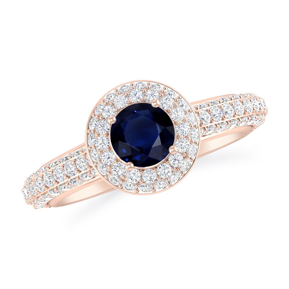 Rose Gold - Sapphire