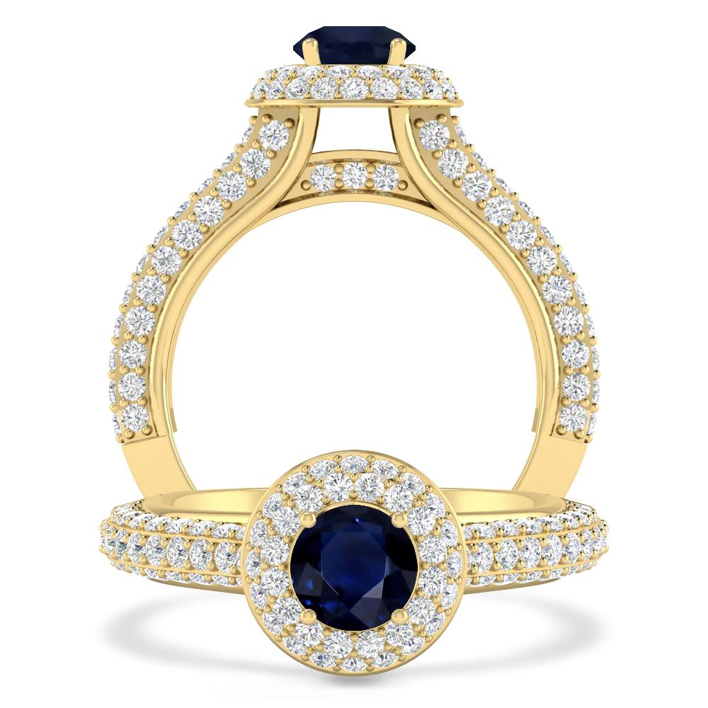 Yellow Gold - Sapphire