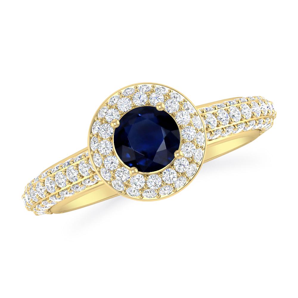 Yellow Gold - Sapphire
