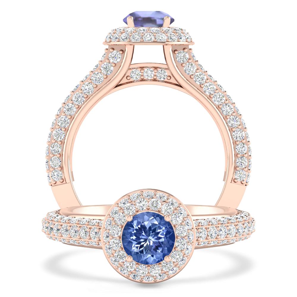 Rose Gold - Tanzanite