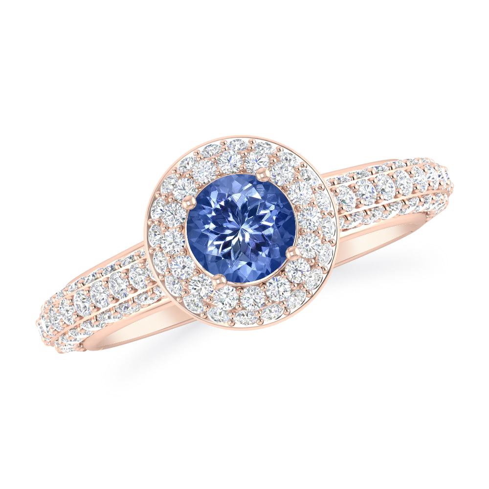 Rose Gold - Tanzanite