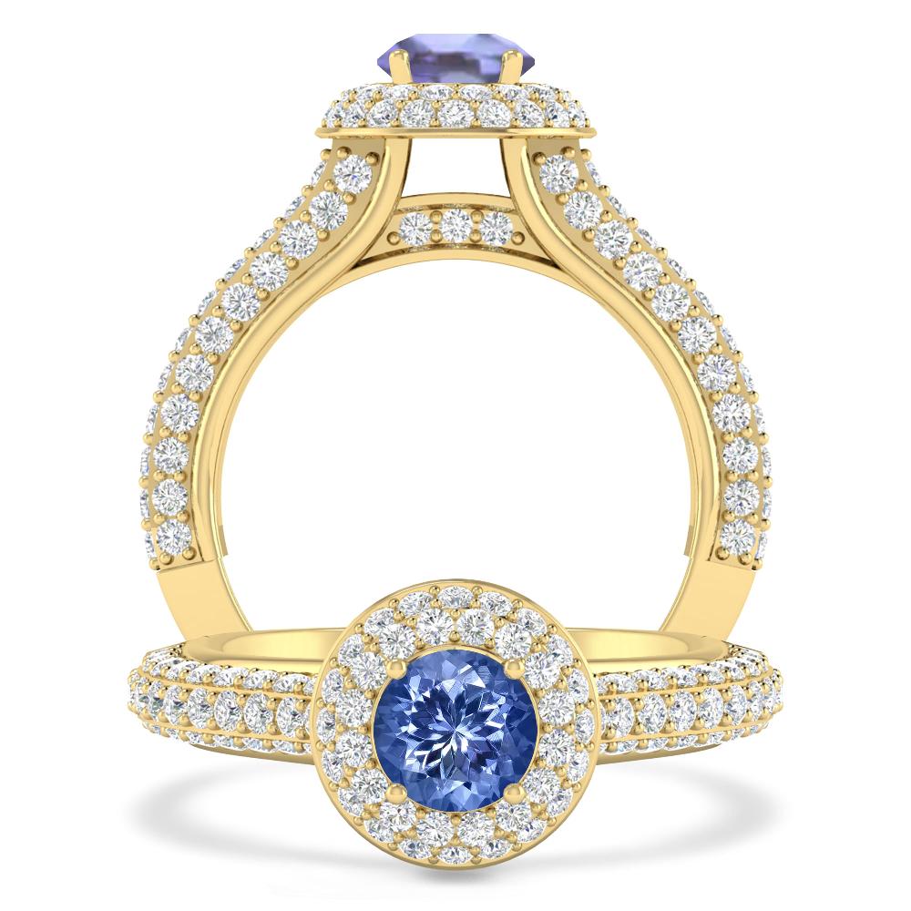 Yellow Gold - Tanzanite