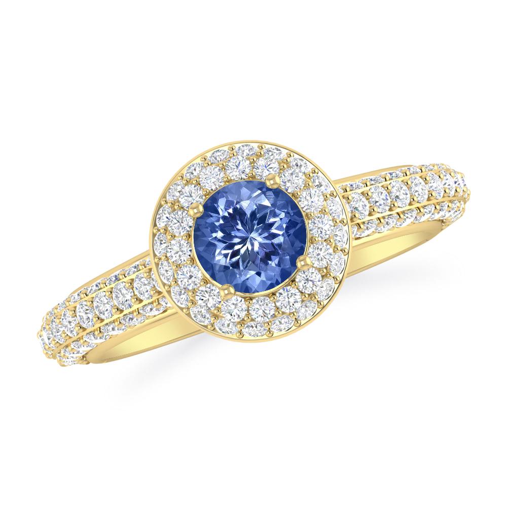 Yellow Gold - Tanzanite