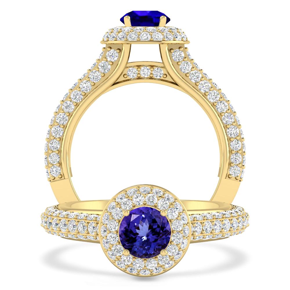 Yellow Gold - Tanzanite