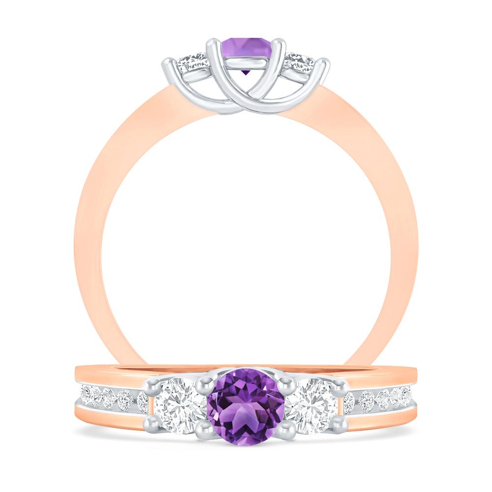 Rose Gold - Amethyst