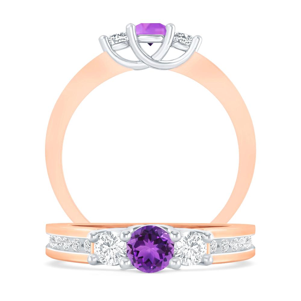 Rose Gold - Amethyst