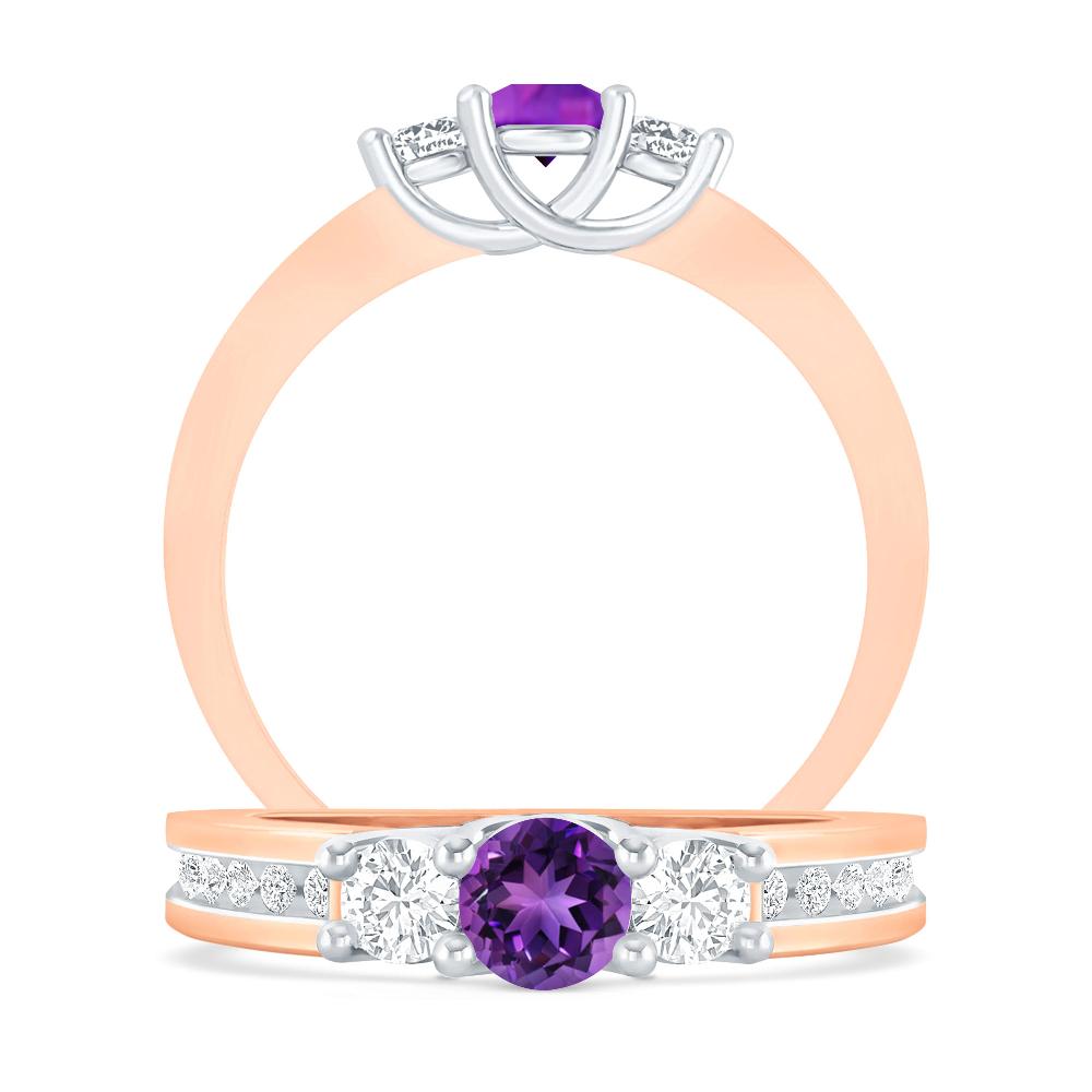 Rose Gold - Amethyst