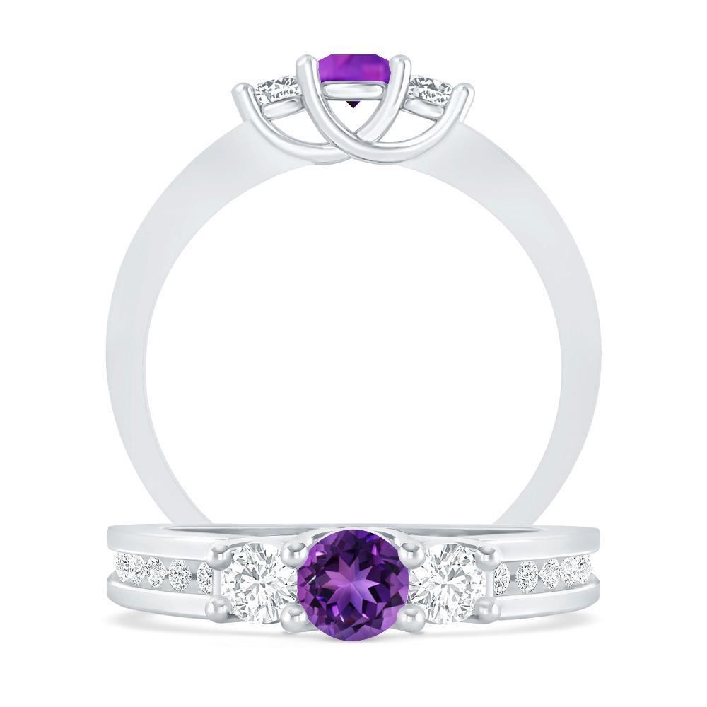 White Gold - Amethyst