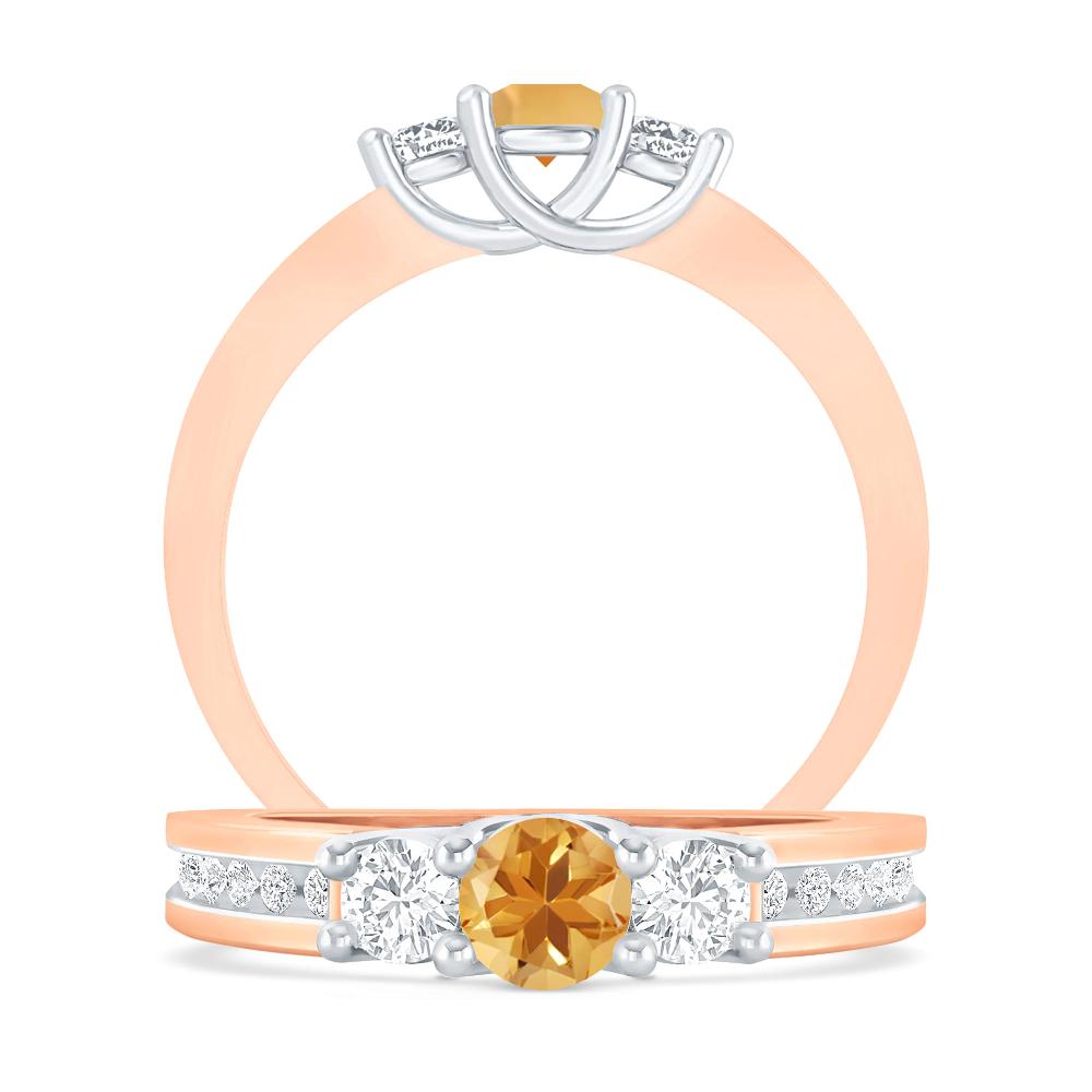 Rose Gold - Citrine