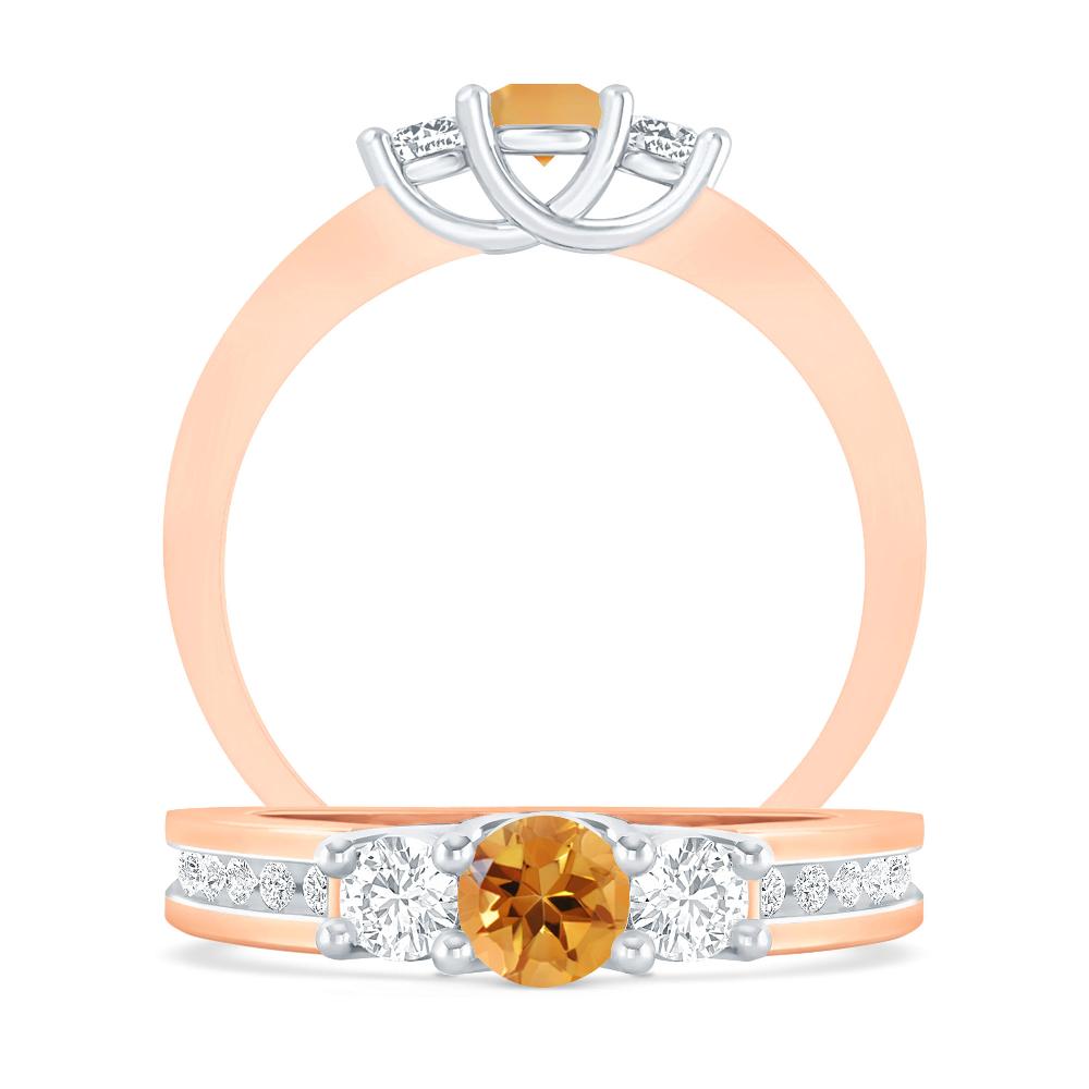 Rose Gold - Citrine