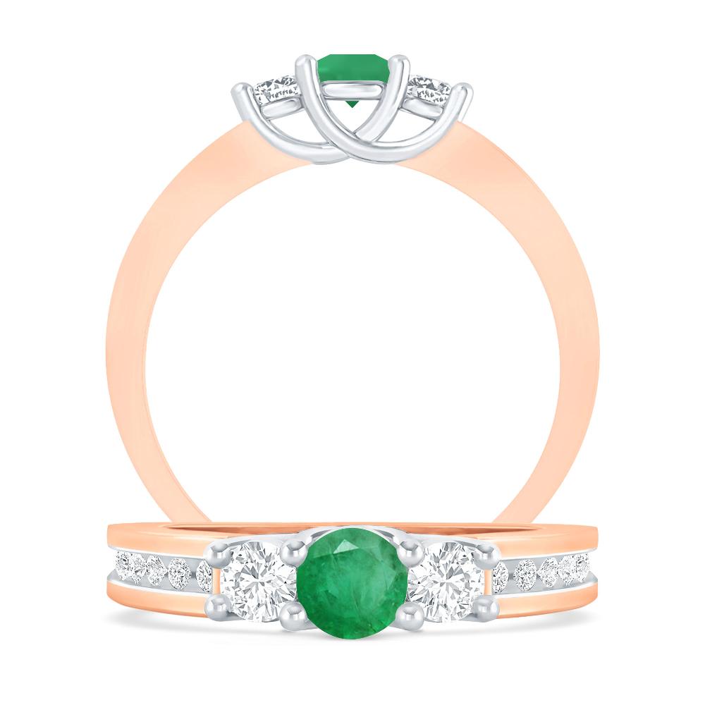 Rose Gold - Emerald