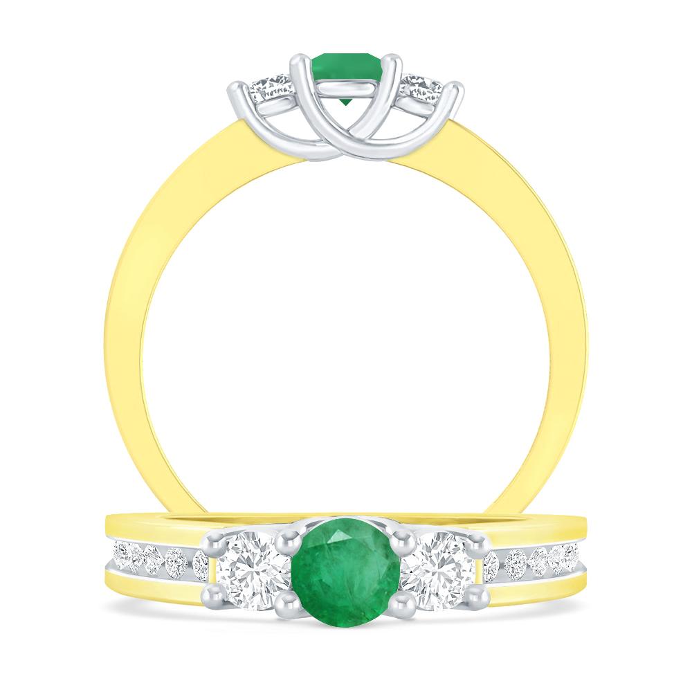 Yellow Gold - Emerald